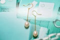 Tiffany white pearl gold earrings