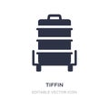 tiffin icon on white background. Simple element illustration from Food concept