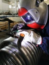 Tig welding in an engineering industry