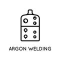 Tig Welding Icon. Vector sign in simple style isolated on white background. Original size 64x64 pixels.