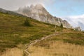 Tigaile mari in Ciucas Mountain panoramic view Royalty Free Stock Photo