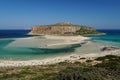 Tigani Island at Balos Beach in Crete Royalty Free Stock Photo