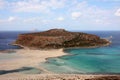 Tigani rock Balos bay Royalty Free Stock Photo