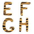 Tiger alphabet part 2