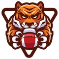 Tiger American Football Mascot