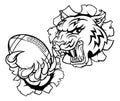 Tiger American Football Player Sports Mascot