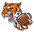 Tiger American Football Player Sports Mascot