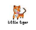 Tiger, animal, big cat and wild cat, carnivore and predator, logo design. Wildlife, beast, nature and zoo, vector design