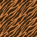 tiger animalistic seamless pattern with stripes and spots, modern animal print