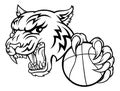 Tiger Baketball Player Animal Sports Mascot