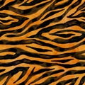 Tiger skin seamless background Royalty Free Stock Photo