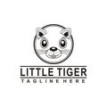 Tiger business logo mascot brand vector illustration