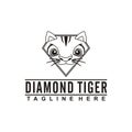 Tiger business logo mascot brand vector illustration