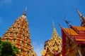 Tiger cave temple, wat tham sua, big buddha image, stupa, pagoda by mountain, Thailand Royalty Free Stock Photo