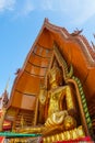 Tiger cave temple, wat tham sua, big buddha image, stupa, pagoda by mountain, Thailand Royalty Free Stock Photo