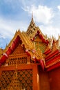 Tiger cave temple, wat tham sua, big buddha image, stupa, pagoda by mountain, Thailand Royalty Free Stock Photo