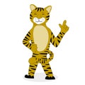 Tiger character cartoon