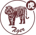 Tiger Chinese Zodiac Shio Vector