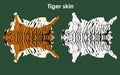 Tiger colored skin