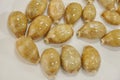 Tiger cypraea seashells close-up spotted coloring Royalty Free Stock Photo