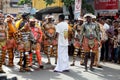 Tiger dance procession Royalty Free Stock Photo