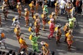 Tiger dance procession Royalty Free Stock Photo