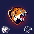 Tiger emblem logo set Royalty Free Stock Photo