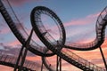 Tiger and Turtle Duisburg in sunset