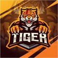 Tiger esport mascot logo design Royalty Free Stock Photo