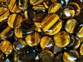 tiger eye mineral texture Royalty Free Stock Photo