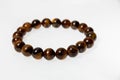 The Tiger eye Stone Bracelet Royalty Free Stock Photo