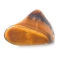 Tiger Eye Stones on white Royalty Free Stock Photo