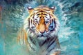 tiger form and spirit through an abstract lens dynamic and expressive tiger print