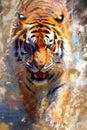 tiger form and spirit through an abstract lens dynamic and expressive tiger print