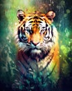 tiger form and spirit through an abstract lens dynamic and expressive tiger print