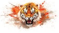 tiger form and spirit through an abstract lens dynamic and expressive tiger print