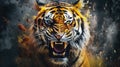 tiger form and spirit through an abstract lens dynamic and expressive tiger print