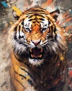 tiger form and spirit through an abstract lens dynamic and expressive tiger print