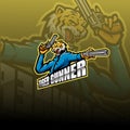 Tiger gunner esport logo design