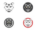 Tiger head icon logo vector illustration Royalty Free Stock Photo