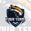 Tiger Head Logo esport vector illustration for teammate template