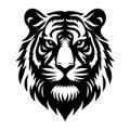 Tiger head logo icon vector illustration Royalty Free Stock Photo