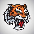 Tiger Head Logo Vector Illustration Royalty Free Stock Photo