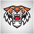 Tiger Head Logo Vector Mascot Illustration