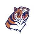 Tiger head mascot