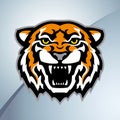 Tiger head mascot color Royalty Free Stock Photo