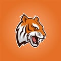 Tiger Head Mascot Logo - Animals Mascot Esports Logo Vector Illustration Design Concept. Royalty Free Stock Photo