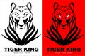 Big bold tiger. tiger Head, tiger mascot.