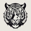 Tiger Head Vector Illustration For Print Design