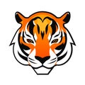 Tiger head logo design Royalty Free Stock Photo